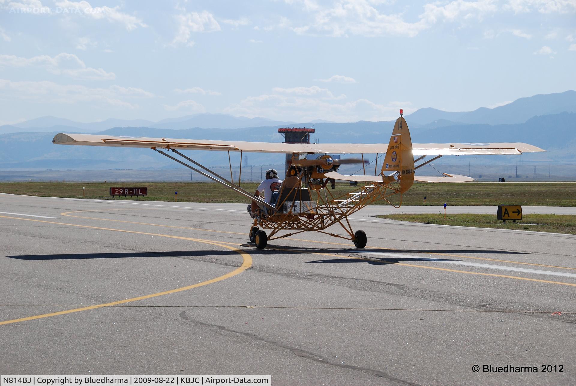N814BJ, Breezy RLU-1 C/N 001, TAXI OUT TO RUNWAY.