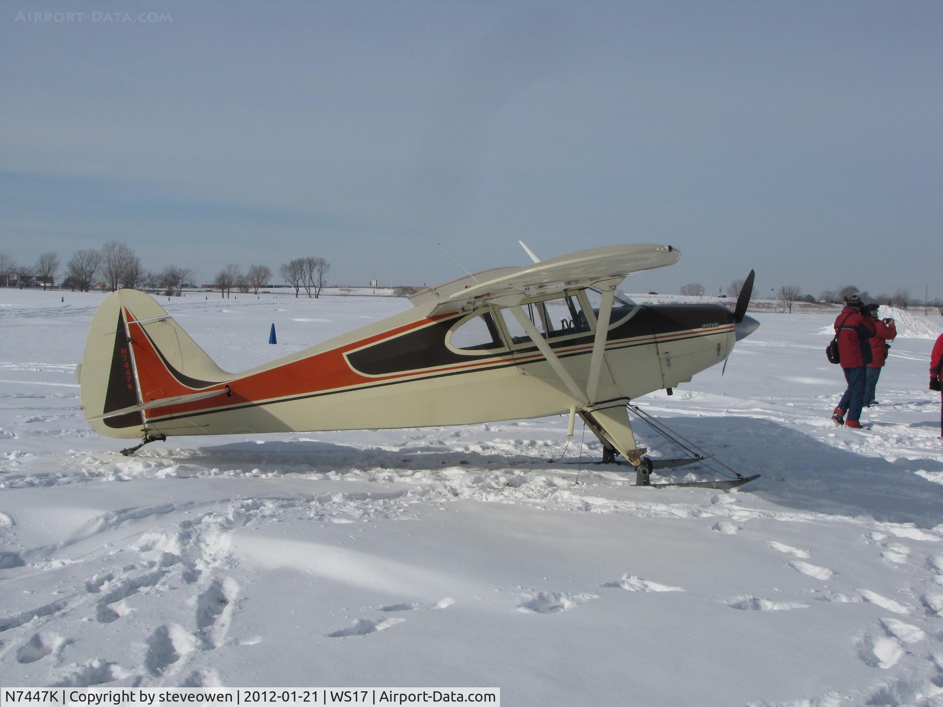 N7447K, 1950 Piper PA-20 Pacer C/N 20-358, Pioneer ski plane fly-in