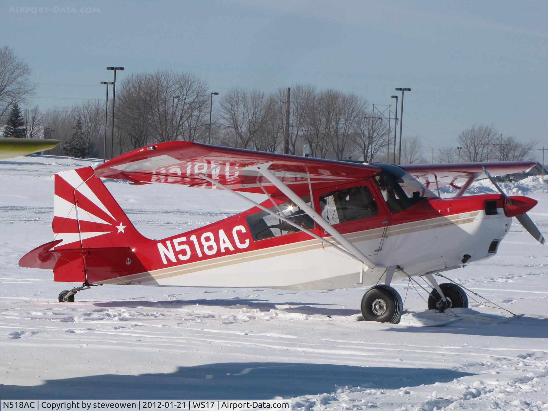 N518AC, 2000 American Champion 7GCAA Citabria C/N 448-2000, looking good in the fresh snow
