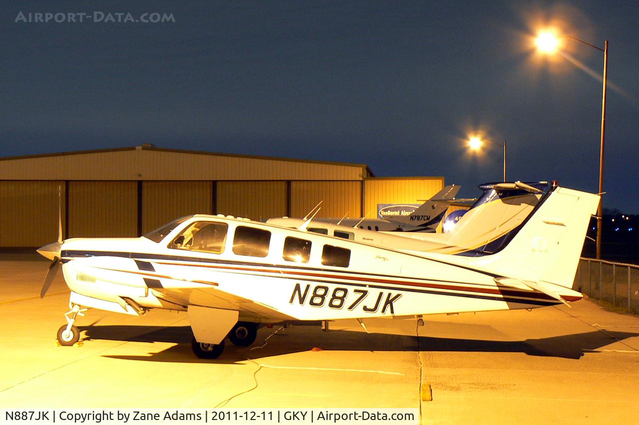 N887JK, Raytheon Aircraft Company A36 Bonanza C/N E-3586, At Arlington Municipal Airport