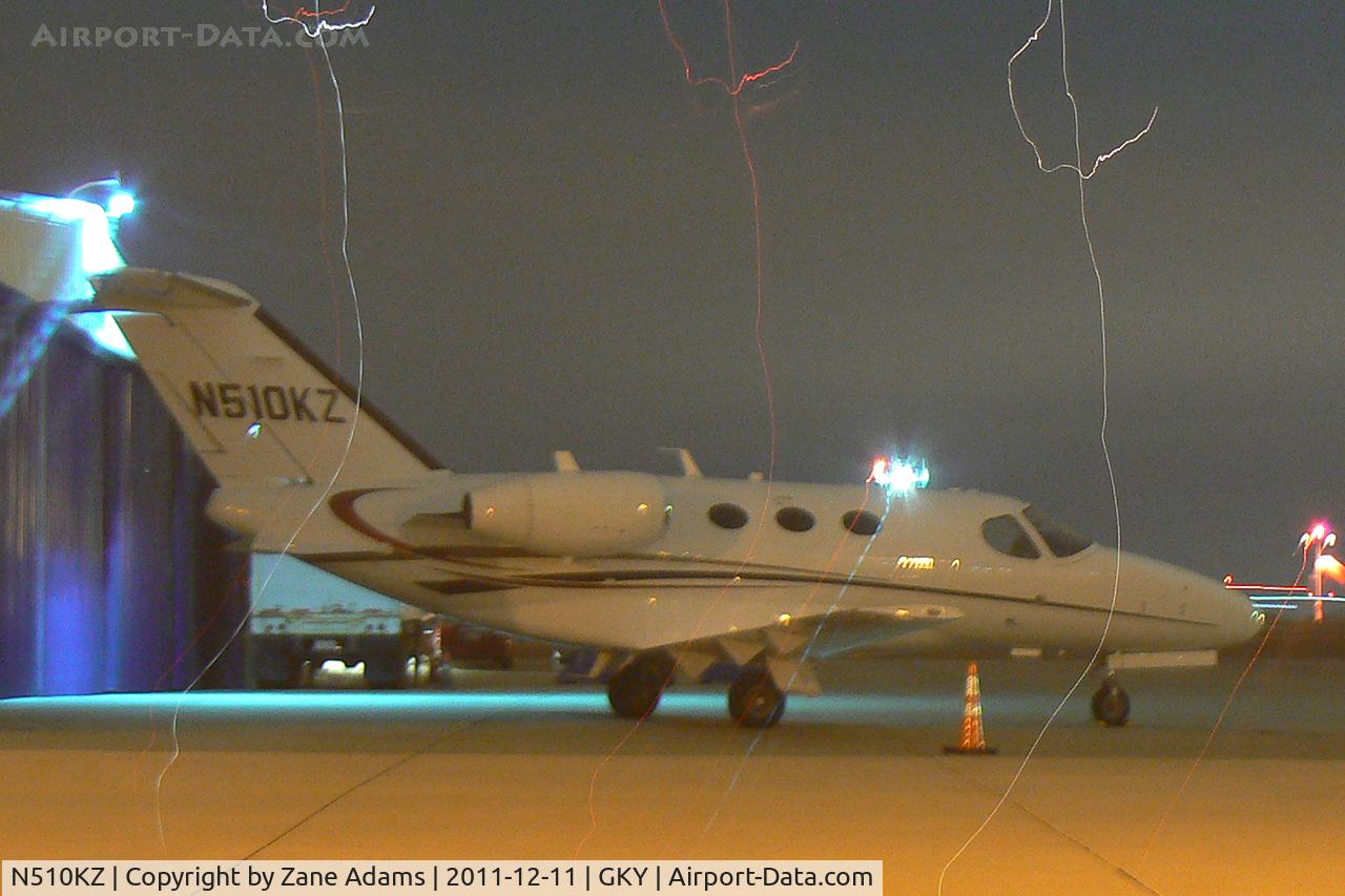 N510KZ, Cessna 510 Citation Mustang C/N 510-0251, At Arlington Municipal Airport(Gotta keep the camera ON the tripod for the whole time! )