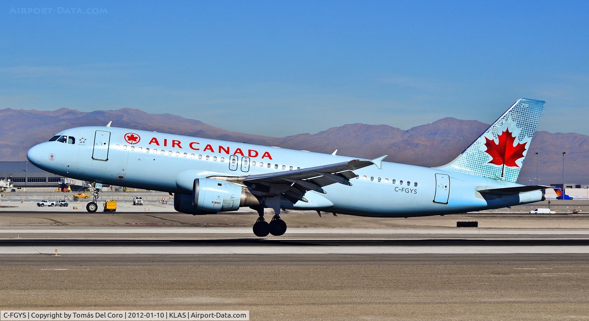 C-FGYS, 1991 Airbus A320-211 C/N 255, C-FGYS Air Canada 1991 Airbus A320-211 C/N 255

- Las Vegas - McCarran International (LAS / KLAS)
USA - Nevada, January 10, 2012
Photo: Tomás Del Coro