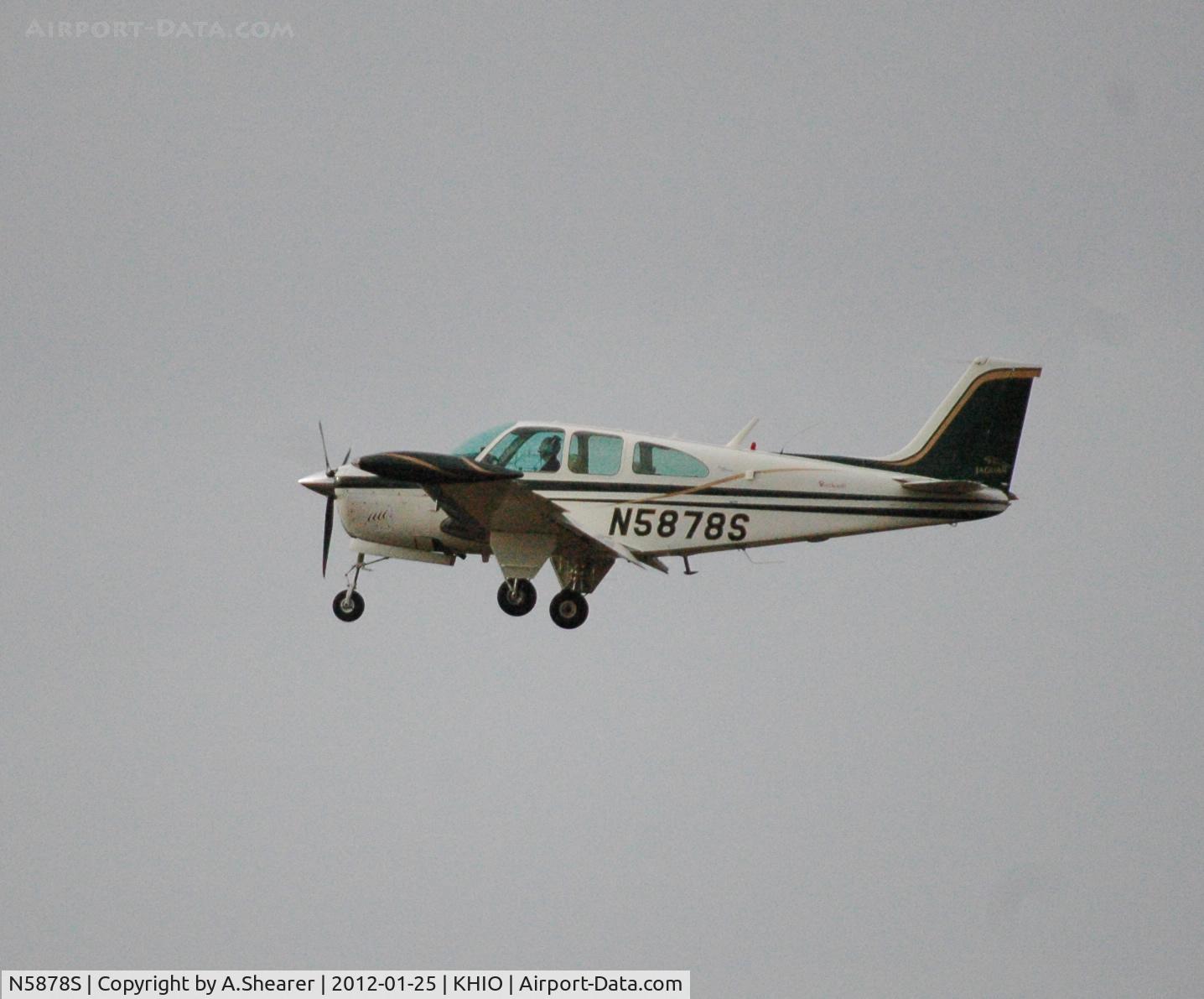N5878S, 1965 Beech 35-C33 Debonair C/N CD-835, Beech Debonair