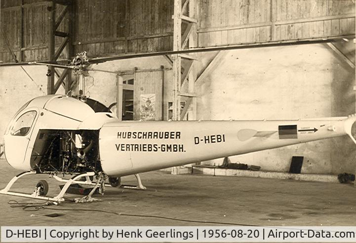 D-HEBI, Bell 47 H-1 C/N 1366, Helicopter Training School