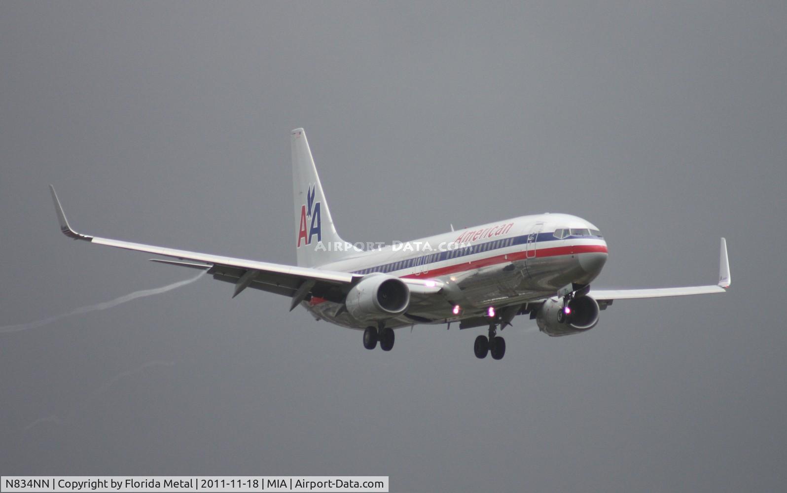 N834NN, 2010 Boeing 737-823 C/N 29576, American 737