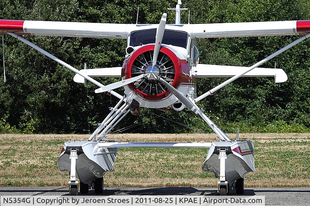 N5354G, 1956 De Havilland Canada DHC-2 Beaver Mk.I C/N 887, wating at the most remote area of KPAE