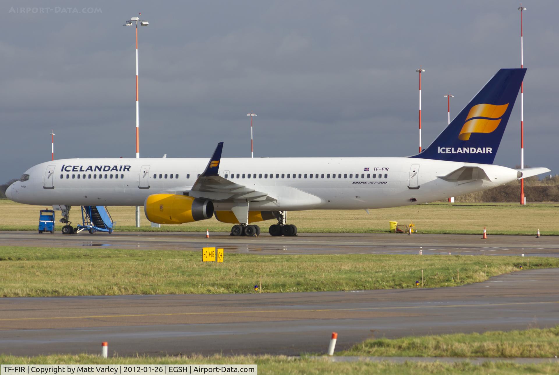 TF-FIR, 1994 Boeing 757-256 C/N 26242, Sat on stand 8 in the afternoon sun.