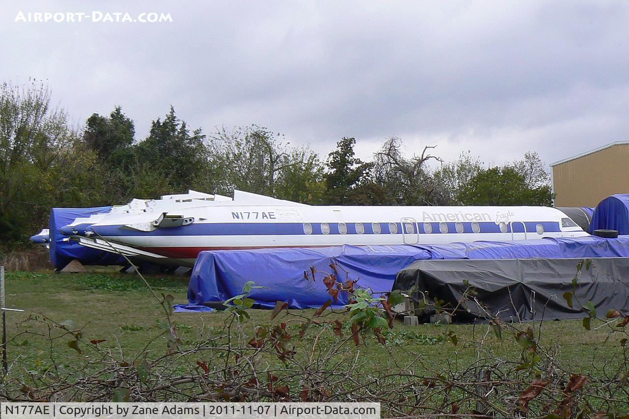 N177AE, 1990 Saab 340B C/N 340B-177, Noted in scrap yard in Mansfield, Texas
