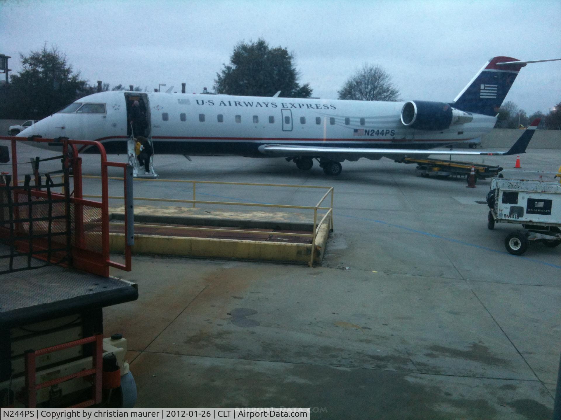 N244PS, 2004 Bombardier CRJ-200ER (CL-600-2B19) C/N 7912, at kclt
