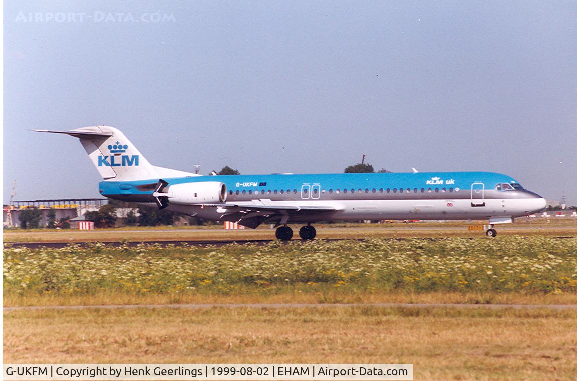 G-UKFM, 1989 Fokker 100 (F-28-0100) C/N 11269, KLM UK
