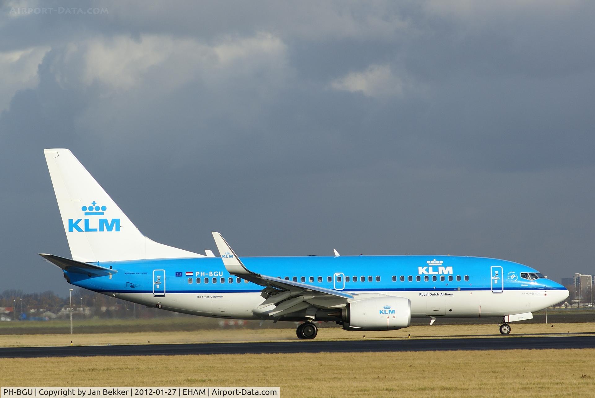 PH-BGU, 2011 Boeing 737-7K2 C/N 39257, Just after landing on the 
