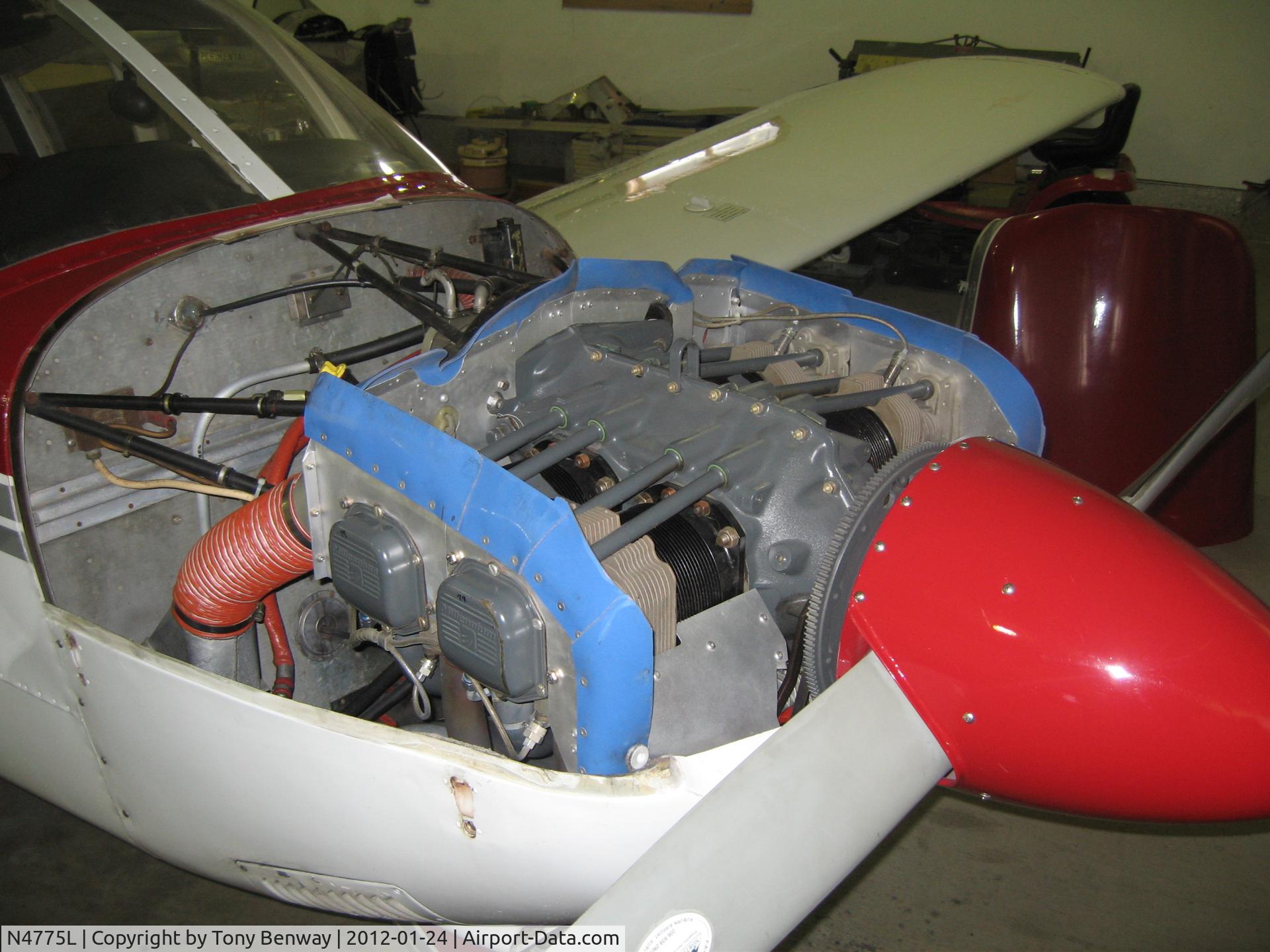 N4775L, 1967 Piper PA-28-180 C/N 28-4109, Beautiful engine, majored by Steve Soper of S&S Aircraft