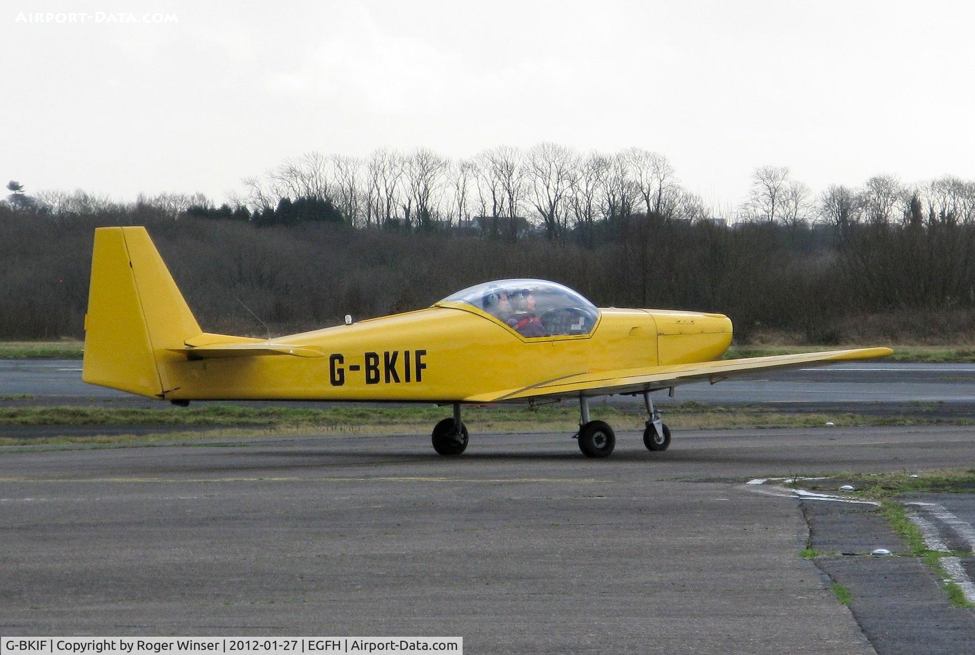 G-BKIF, 1976 Fournier RF-6B-100 C/N 3, Visiting RF6 taxying for departure.