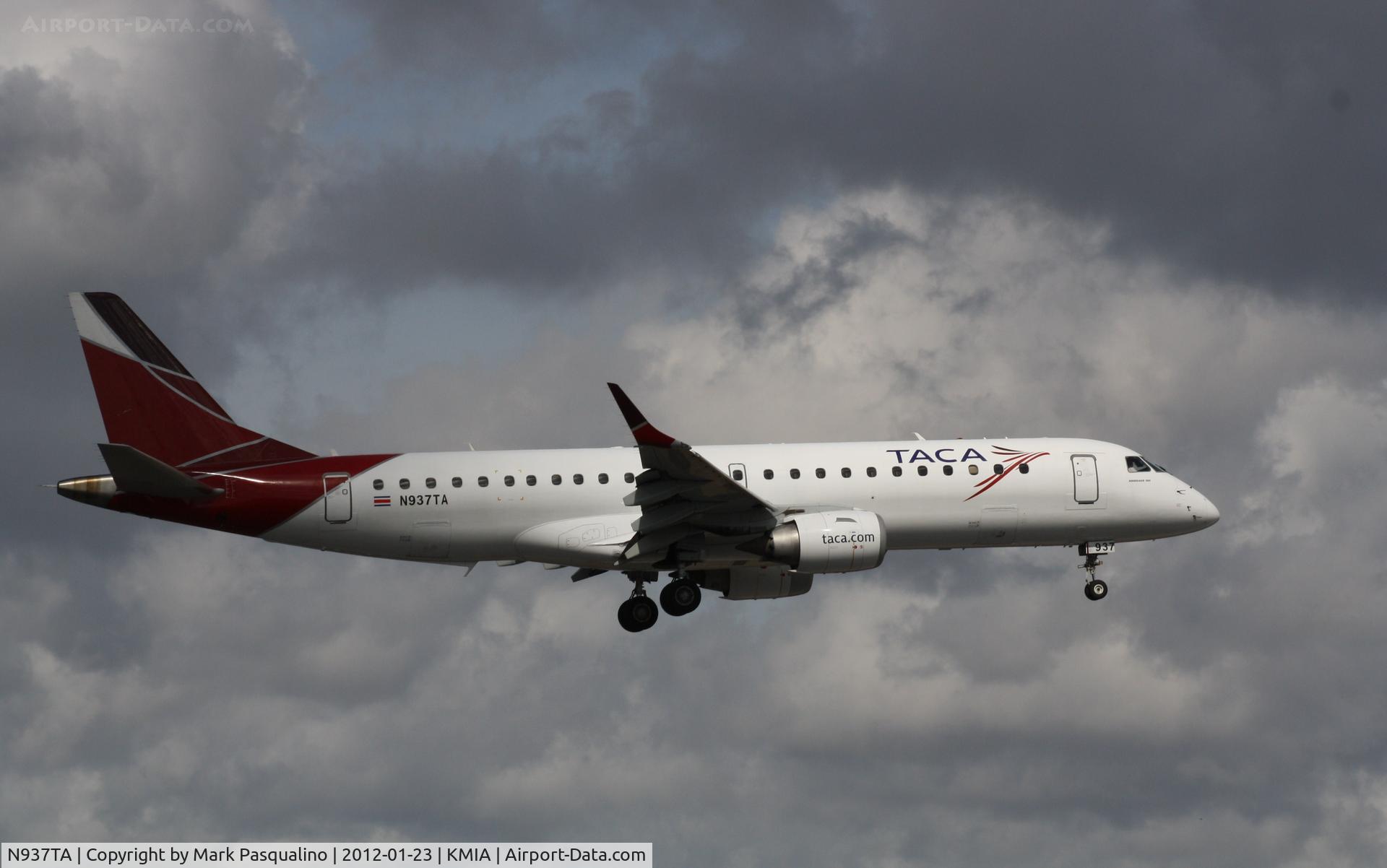 N937TA, Embraer ERJ-190-100 IGW 190AR C/N 19000221, ERJ-190-100-IGW