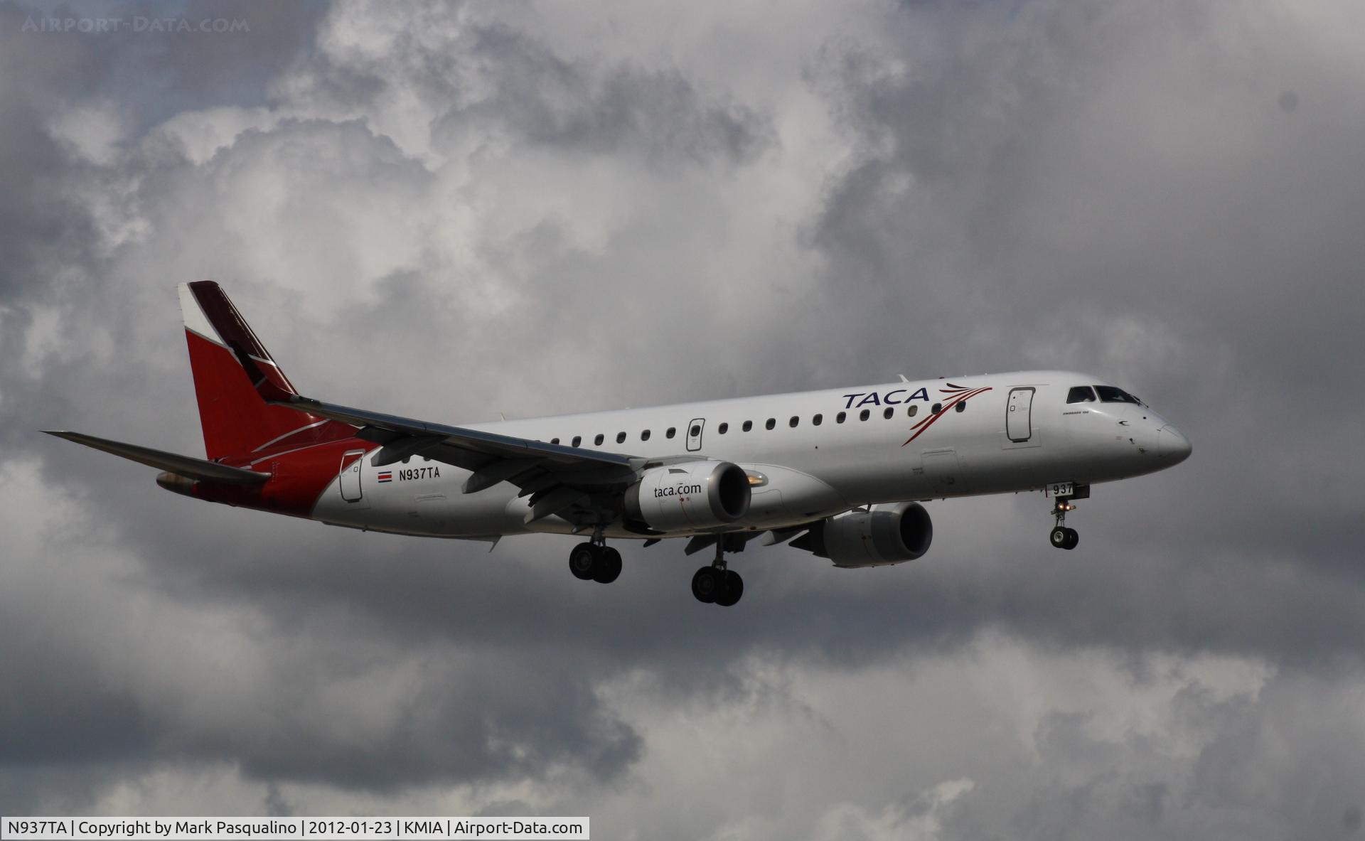 N937TA, Embraer ERJ-190-100 IGW 190AR C/N 19000221, ERJ-190-100-IGW