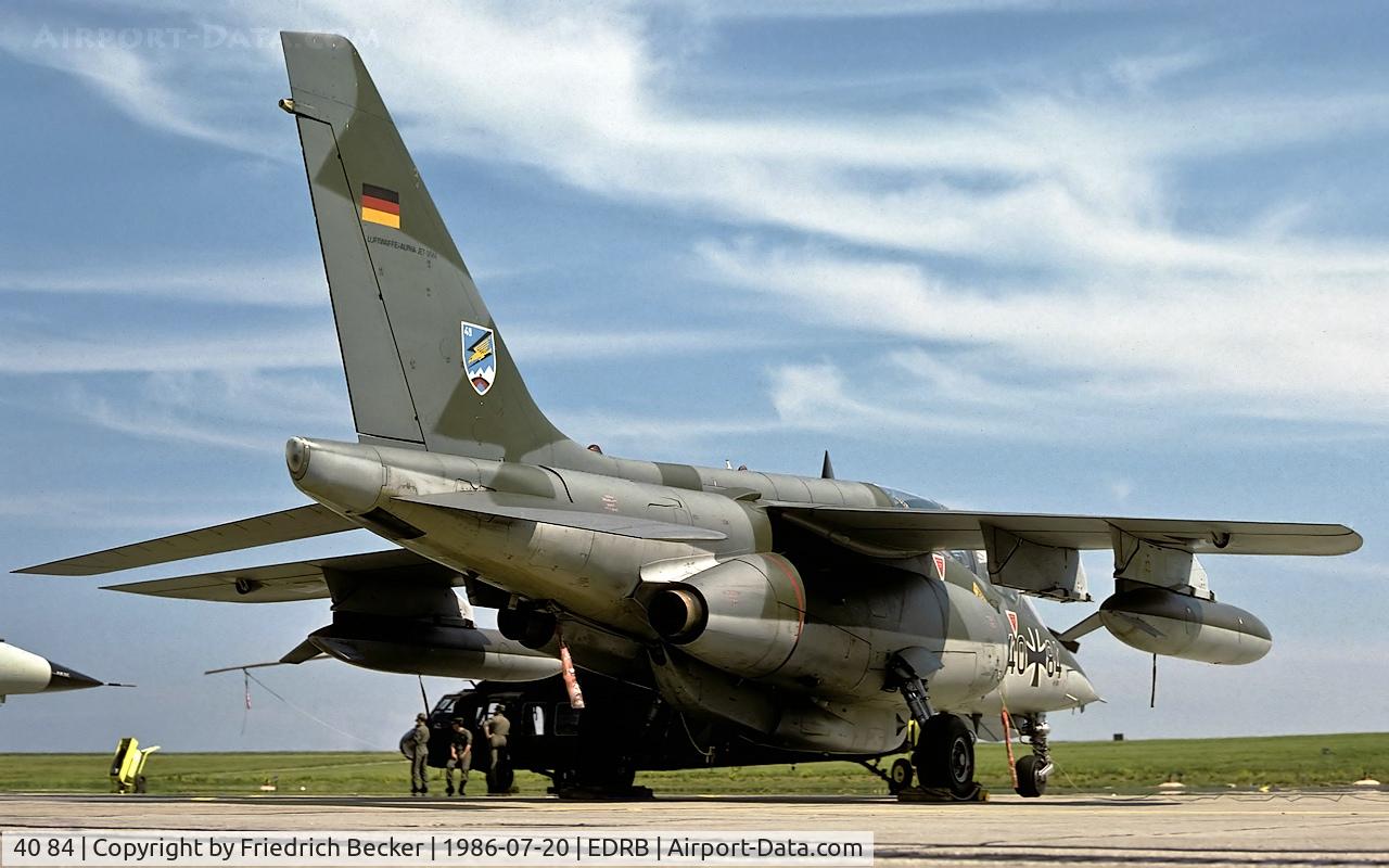 40 84, Dassault-Dornier Alpha Jet A C/N 0084, static display