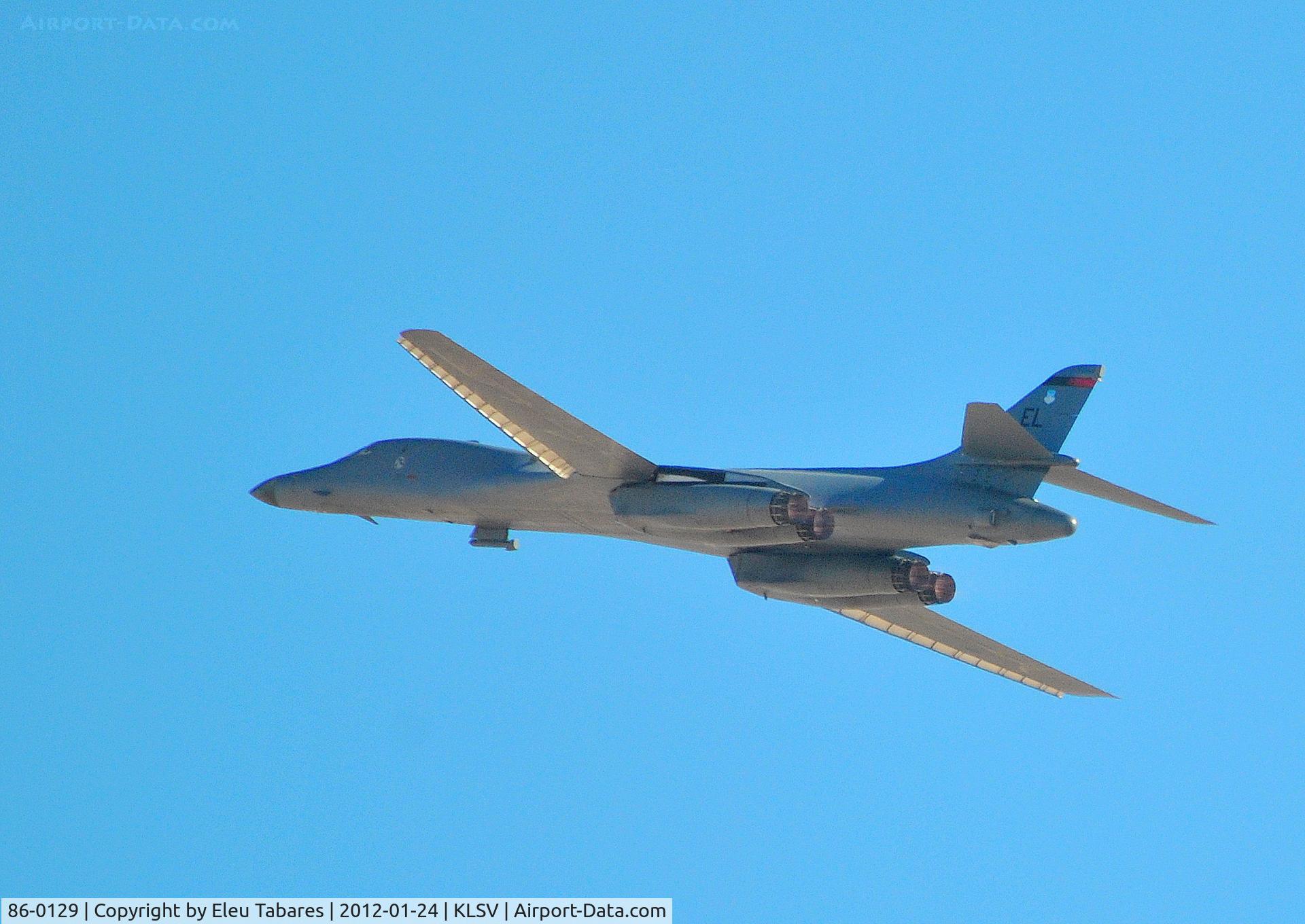 86-0129, Rockwell B-1B Lancer C/N 89, Taken during Red Flag Exercise at Nellis Air Force Base, Nevada.