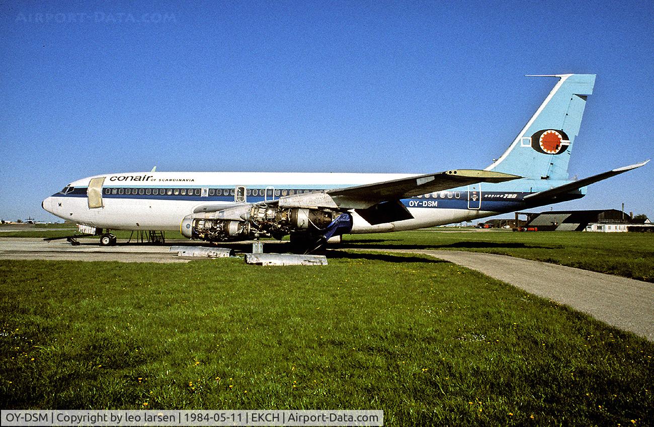 OY-DSM, 1961 Boeing 720-025 C/N 18161, Copenhagen Kastrup 11.5.84 B/U started