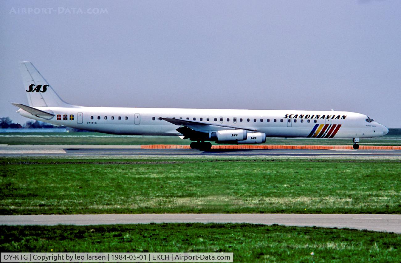 OY-KTG, 1969 Douglas DC-8-63 C/N 46093, Copenhagen Kastrup 5.84