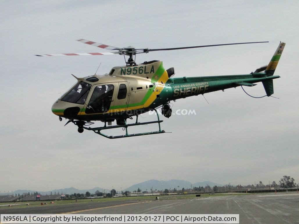 N956LA, 2010 Eurocopter AS-350B-2 Ecureuil Ecureuil C/N 7047, After entering taxiway Sierra, powering on for departure