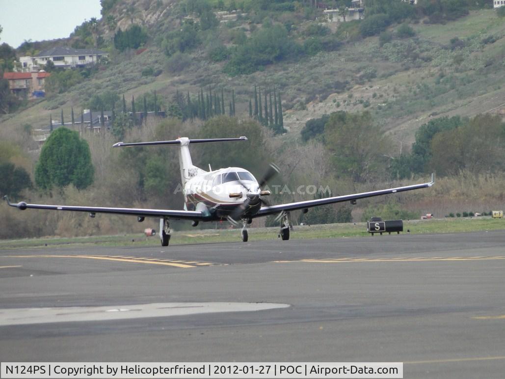 N124PS, 2003 Pilatus PC-12/45 C/N 502, Taxiing on taxiway Sierra towards transient parking