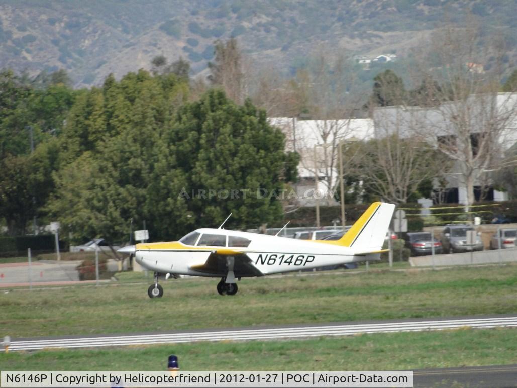 N6146P, 1959 Piper PA-24-180 Comanche C/N 24-1247, Rolling out after landing on runway 26R