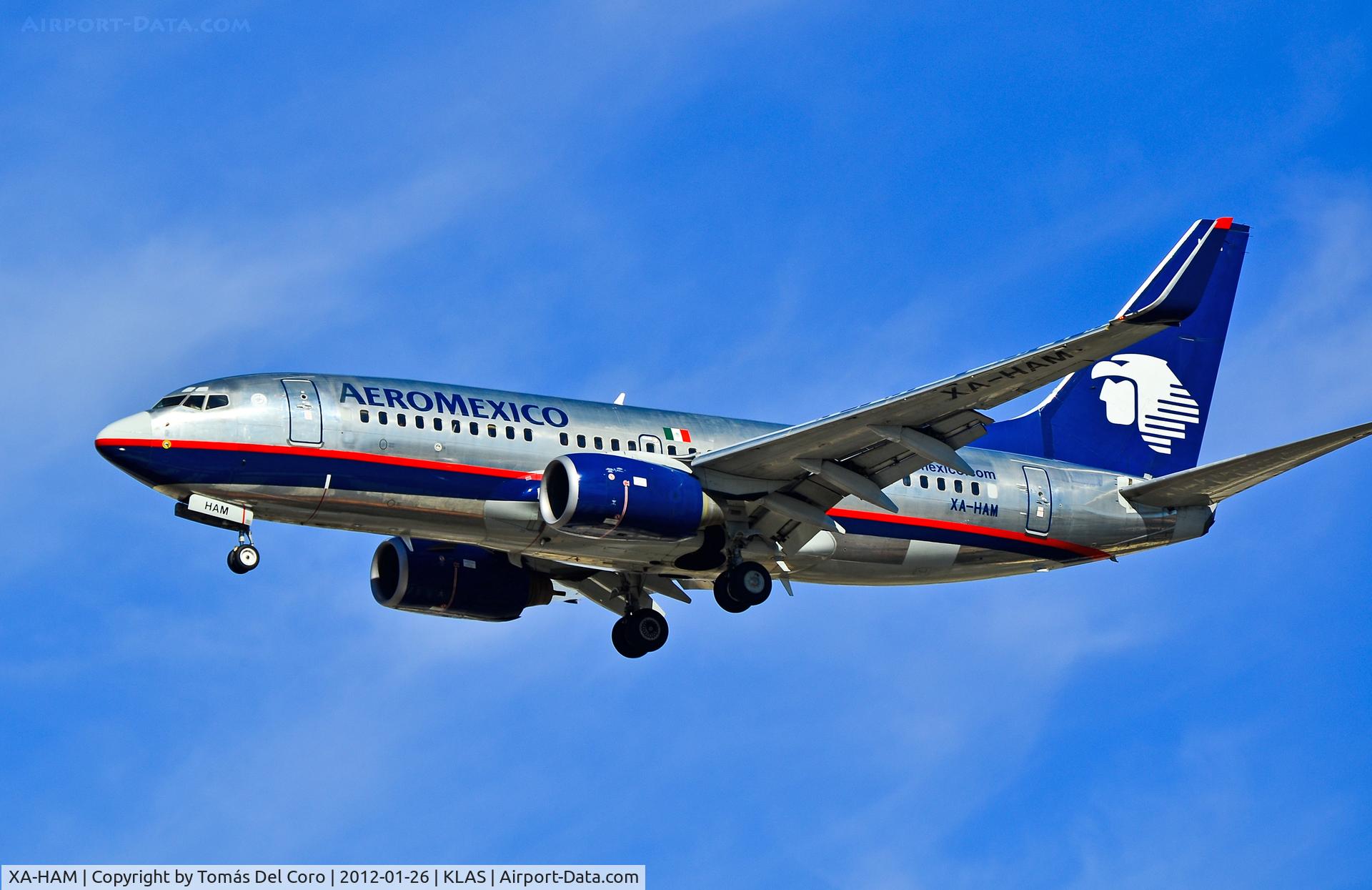 XA-HAM, 2004 Boeing 737-752 C/N 33789, XA-HAM AeroMexico Boeing 737-752 (cn 33789/1524)

- Las Vegas - McCarran International (LAS / KLAS)
USA - Nevada, January 26, 2012
Photo: Tomás Del Coro