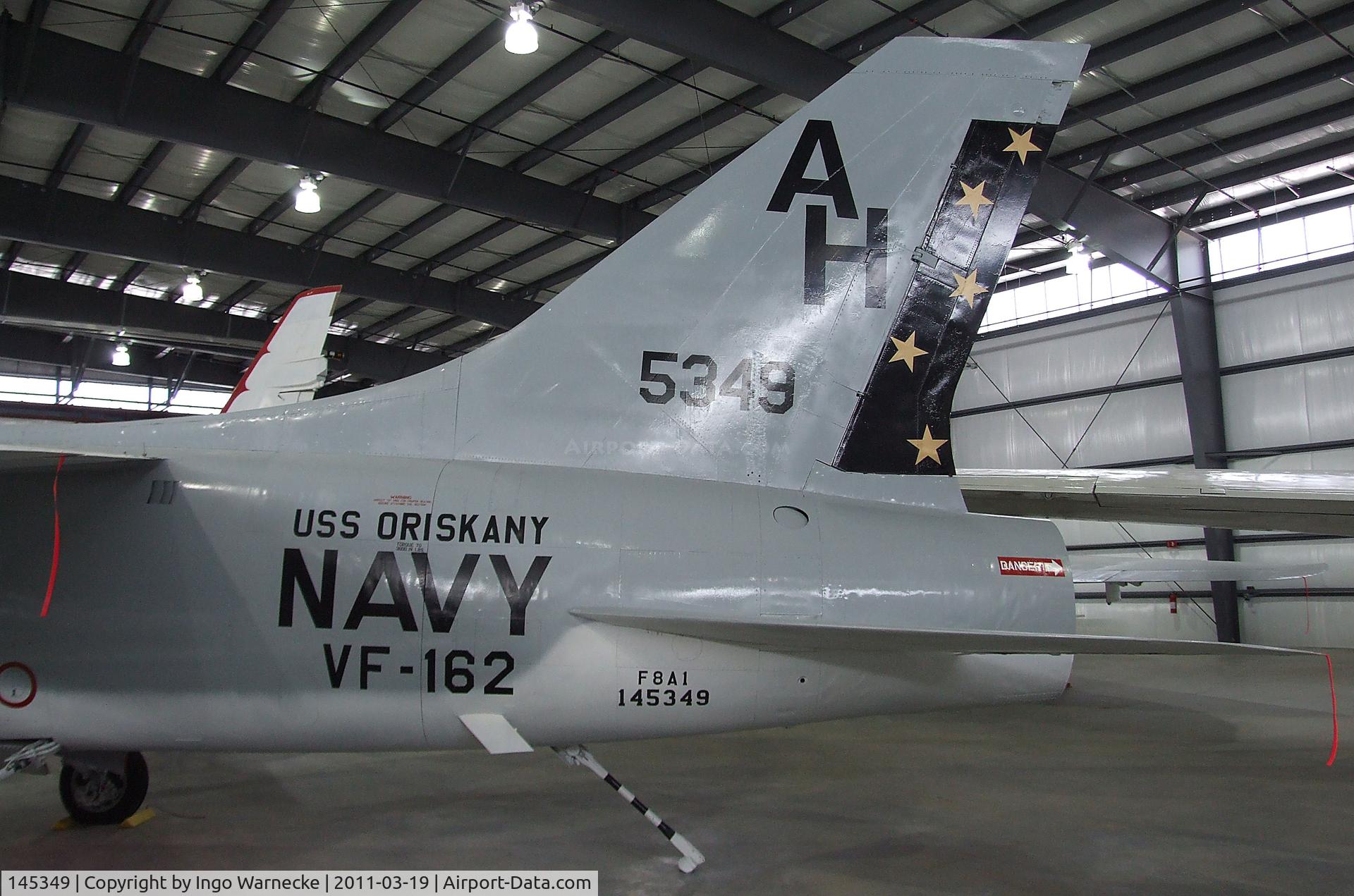 145349, Vought F-8A Crusader C/N Not found 145349, Vought F-8A Crusader at the Pueblo Weisbrod Aircraft Museum, Pueblo CO