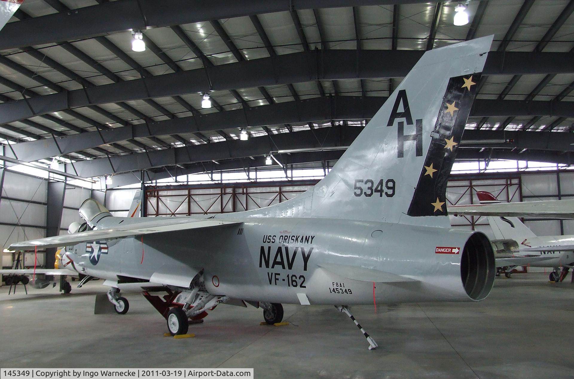 145349, Vought F-8A Crusader C/N Not found 145349, Vought F-8A Crusader at the Pueblo Weisbrod Aircraft Museum, Pueblo CO