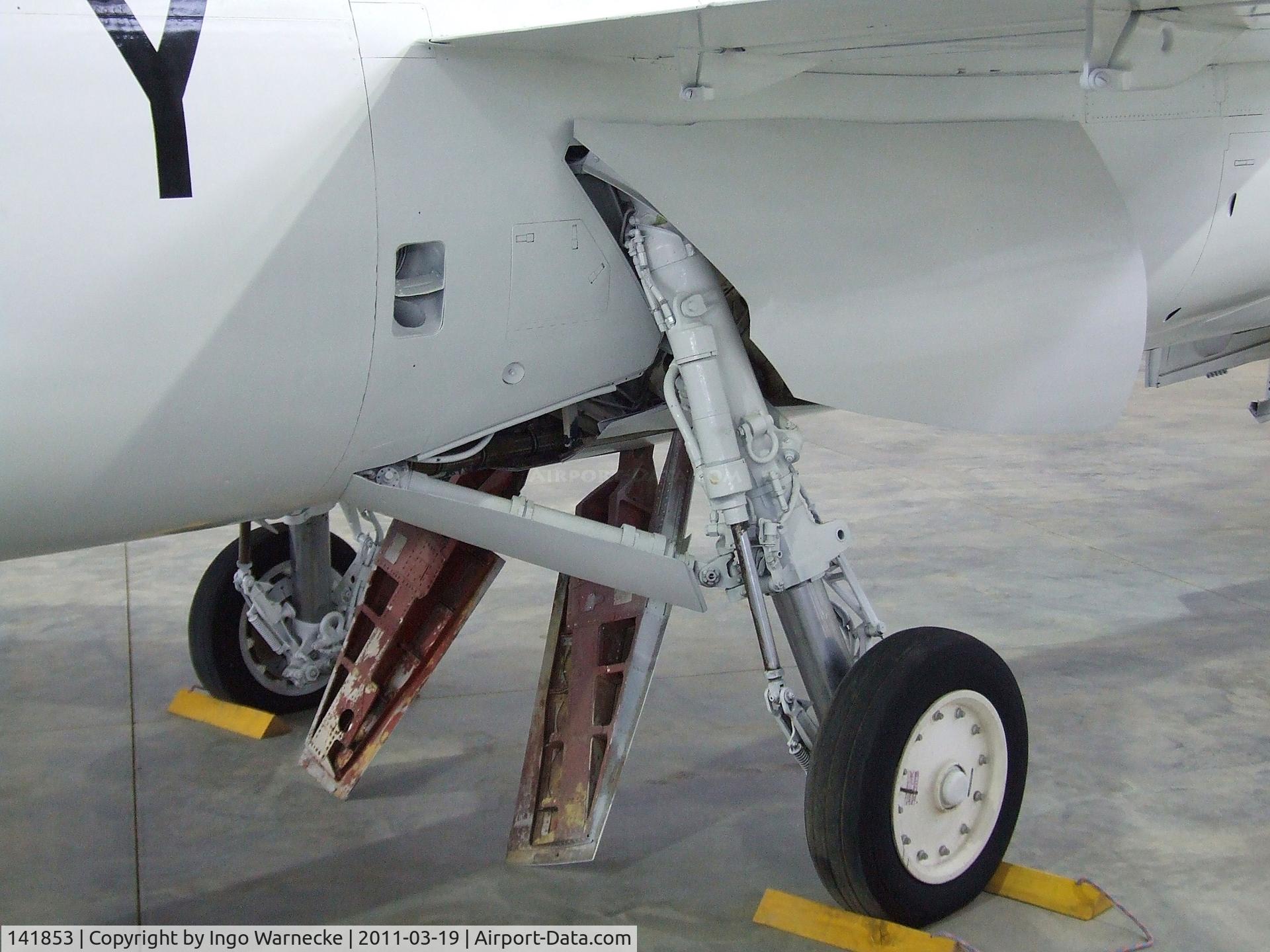 141853, Grumman F11F-1 Tiger C/N 170, Grumman F11F-1 Tiger, converted to flying testbed for experiments with an in-flight thrust reverser in 1974-1975, at the Pueblo Weisbrod Aircraft Museum, Pueblo CO