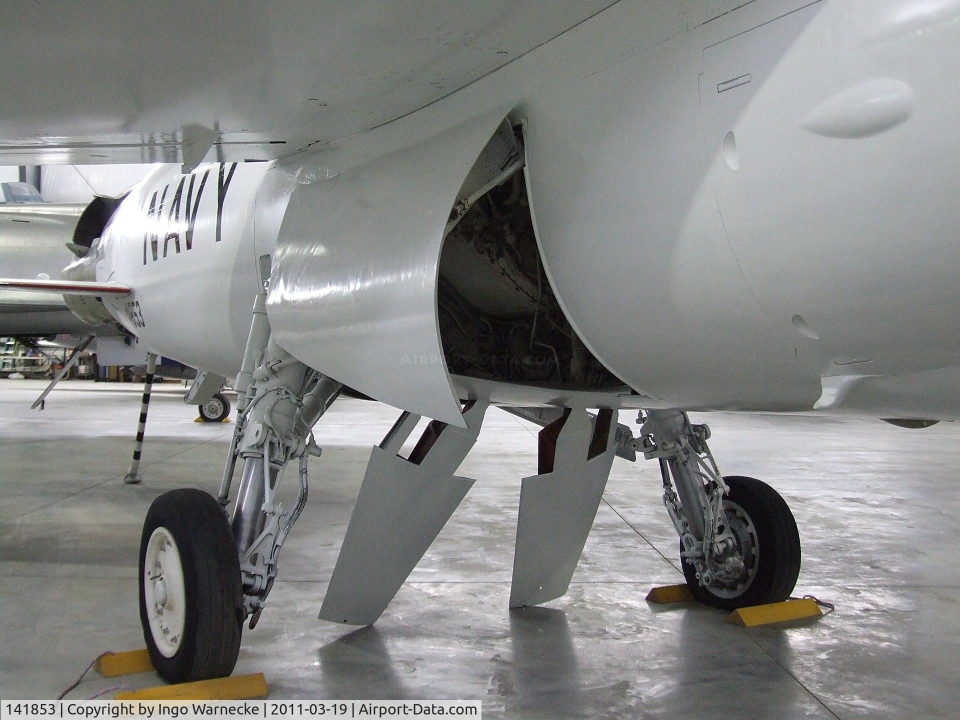 141853, Grumman F11F-1 Tiger C/N 170, Grumman F11F-1 Tiger, converted to flying testbed for experiments with an in-flight thrust reverser in 1974-1975, at the Pueblo Weisbrod Aircraft Museum, Pueblo CO