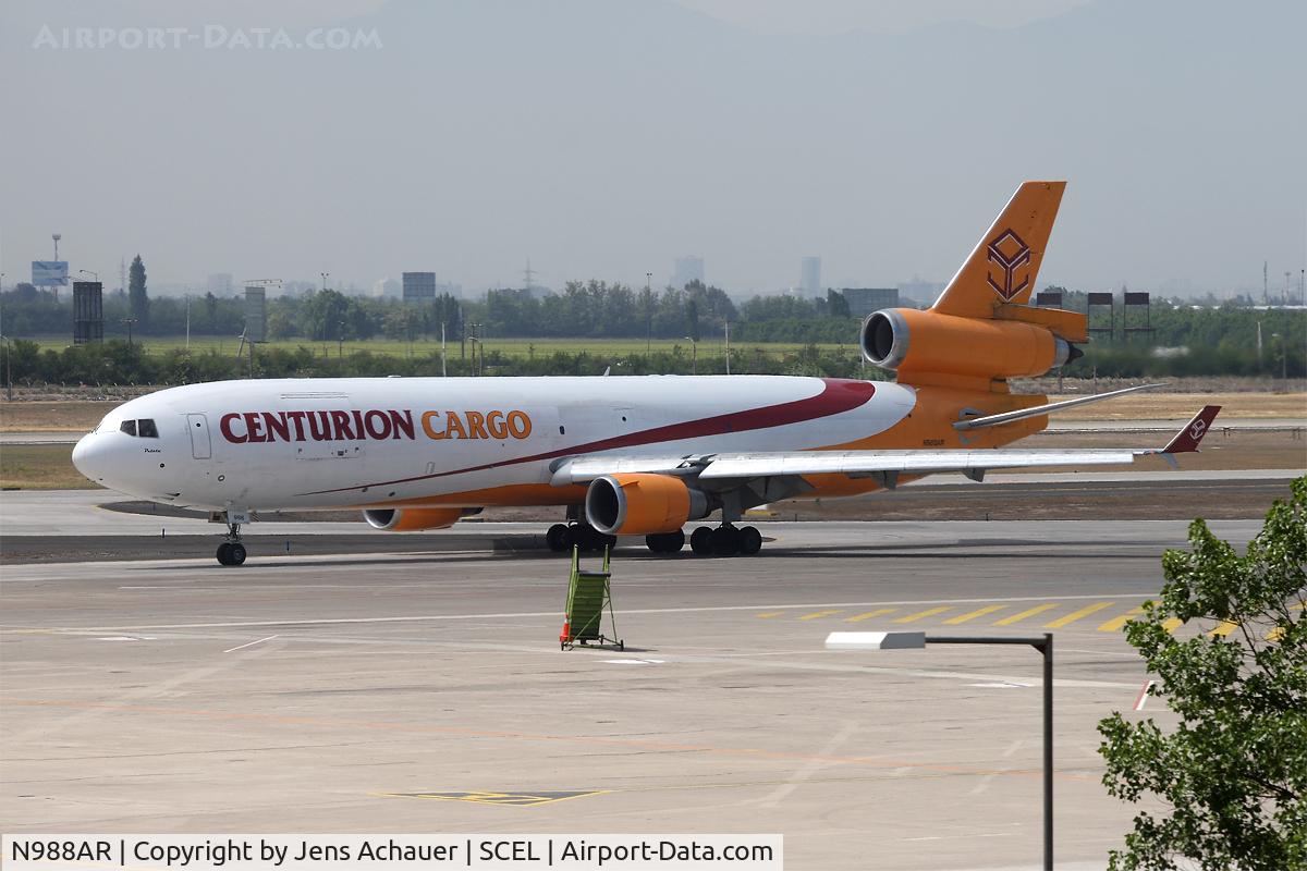 N988AR, 1991 McDonnell Douglas MD-11F C/N 48434, Taxing to rwy