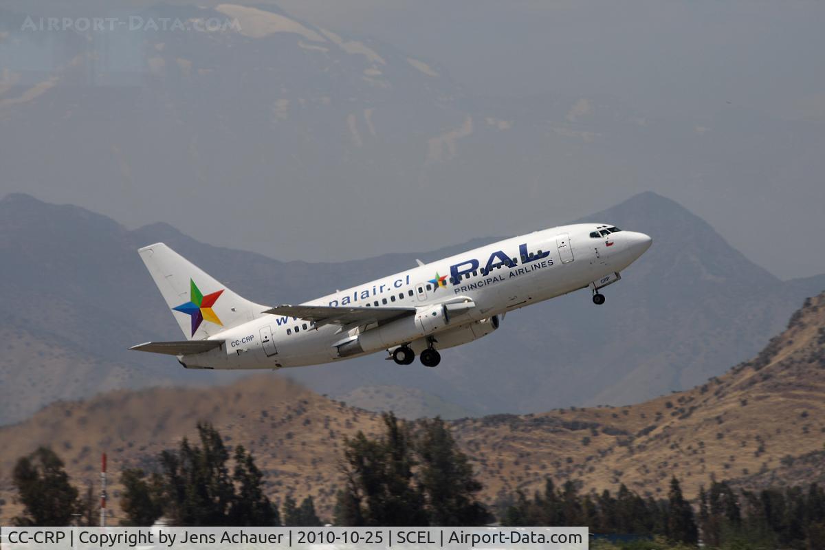 CC-CRP, 1981 Boeing 737-230 C/N 22134, The 30 year old beauty taking off in scl