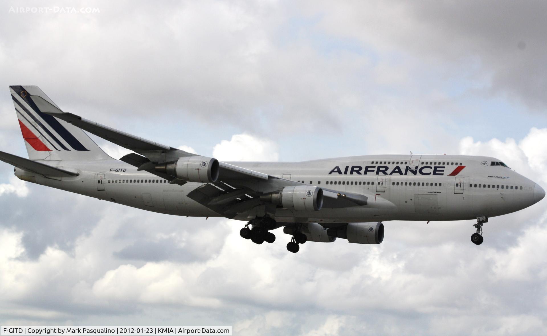 F-GITD, 1992 Boeing 747-428 C/N 25600, Boeing 747-400