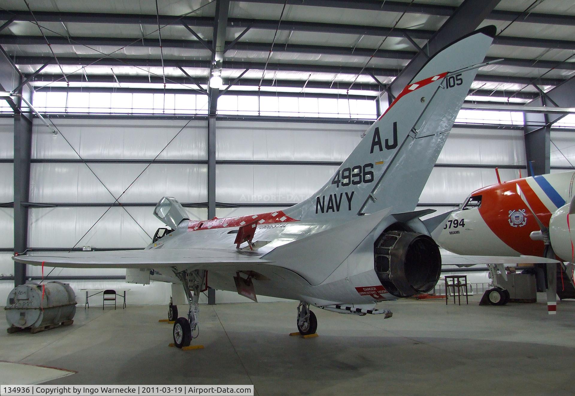 134936, Douglas F-6A Skyray C/N 10530, Douglas F4D-1 / F-6A Skyray at the Pueblo Weisbrod Aircraft Museum, Pueblo CO