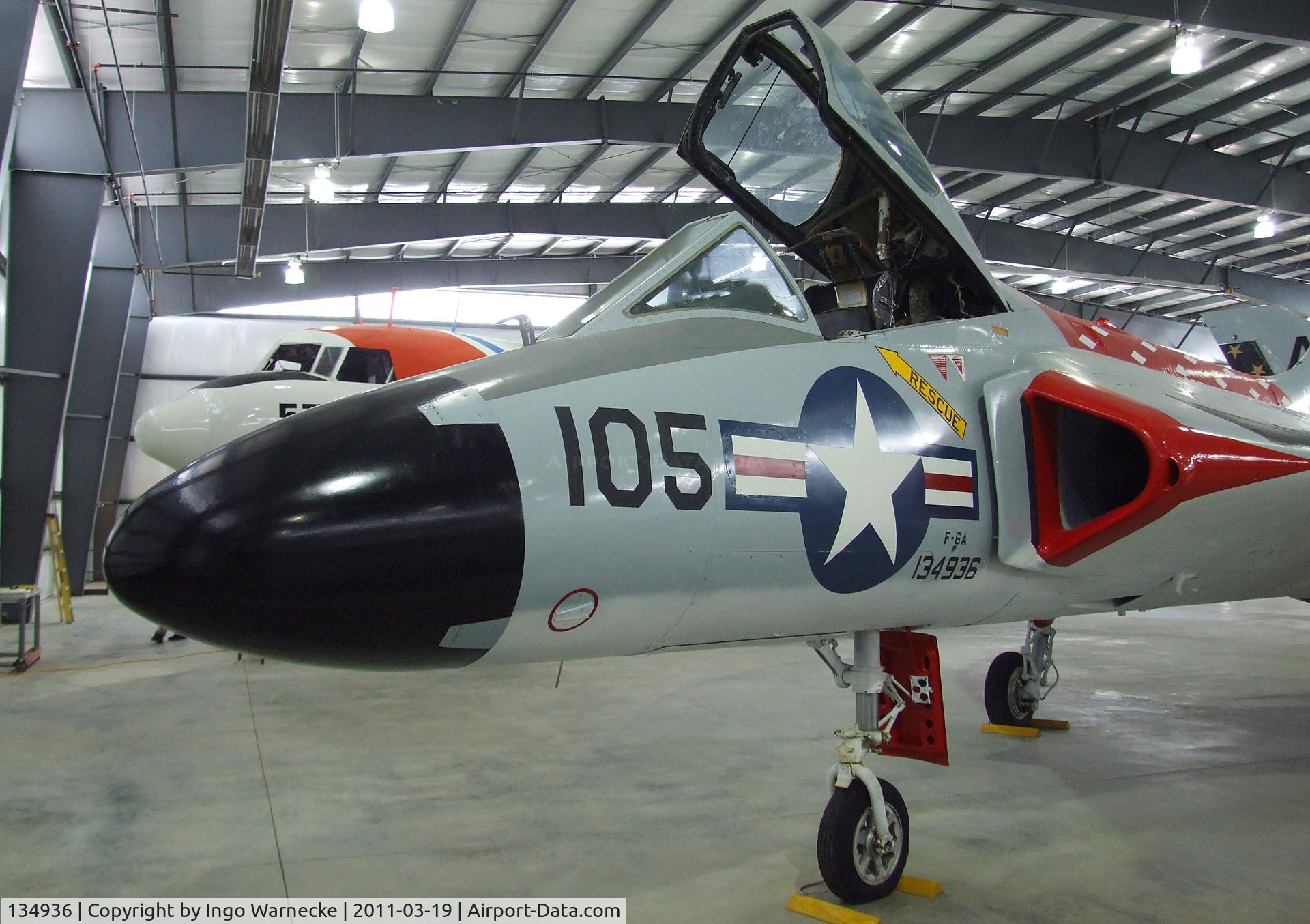 134936, Douglas F-6A Skyray C/N 10530, Douglas F4D-1 / F-6A Skyray at the Pueblo Weisbrod Aircraft Museum, Pueblo CO