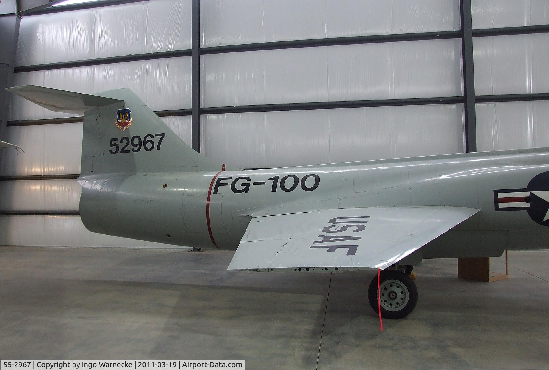55-2967, 1956 Lockheed YF-104A Starfighter C/N 183-1013, Lockheed YF-104A Starfighter at the Pueblo Weisbrod Aircraft Museum, Pueblo CO