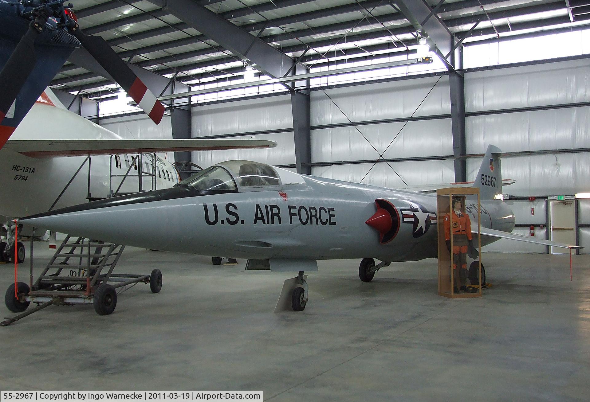 55-2967, 1956 Lockheed YF-104A Starfighter C/N 183-1013, Lockheed YF-104A Starfighter at the Pueblo Weisbrod Aircraft Museum, Pueblo CO