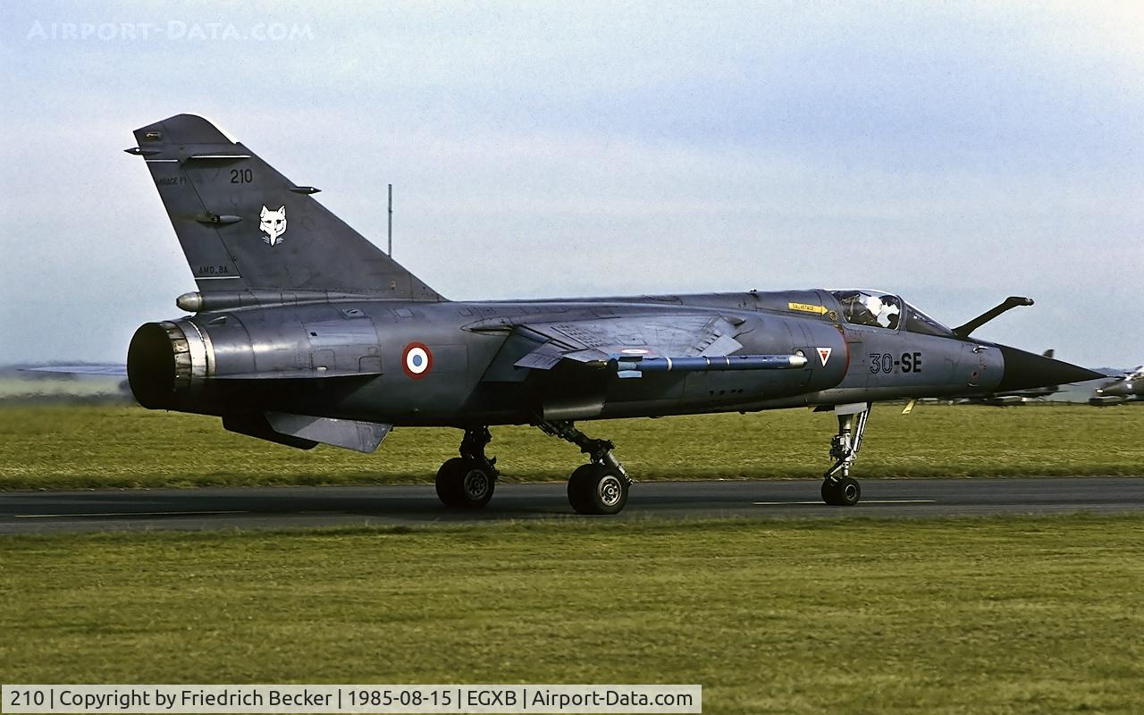 210, Dassault Mirage F.1C C/N Not found 210, taxying to the active
