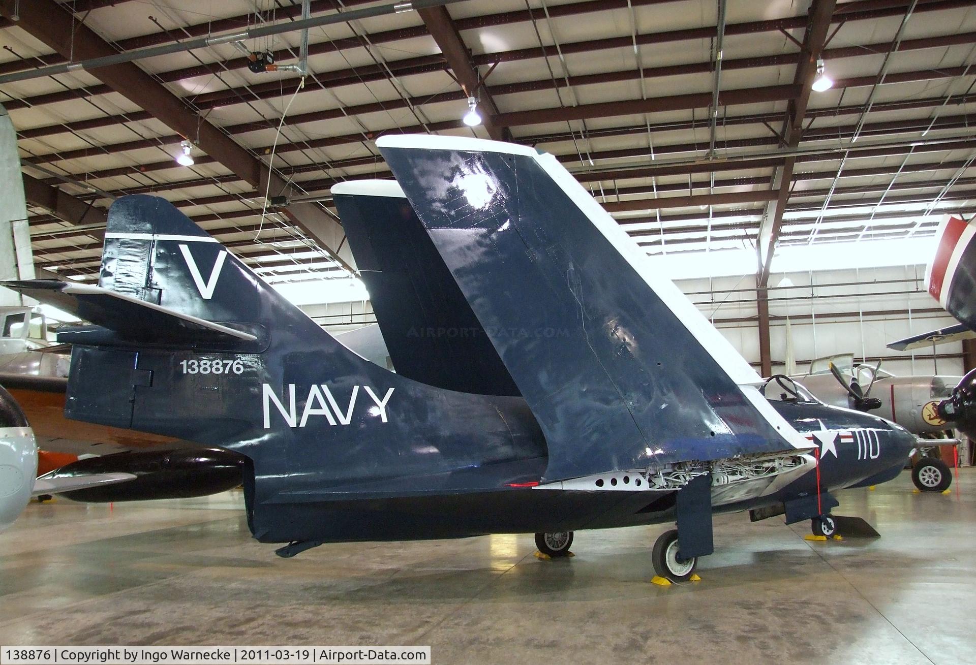 138876, Grumman F9F-6 Cougar C/N Not found 138876, Grumman F9F-6 Cougar at the Pueblo Weisbrod Aircraft Museum, Pueblo CO