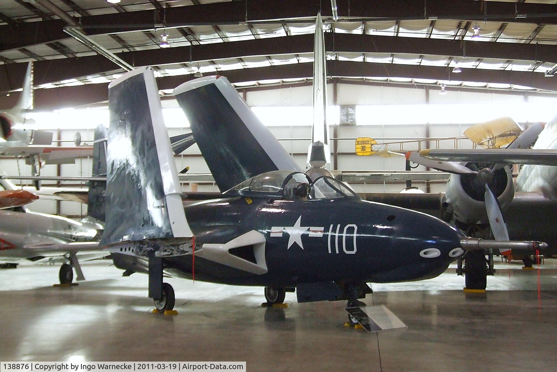 138876, Grumman F9F-6 Cougar C/N Not found 138876, Grumman F9F-6 Cougar at the Pueblo Weisbrod Aircraft Museum, Pueblo CO