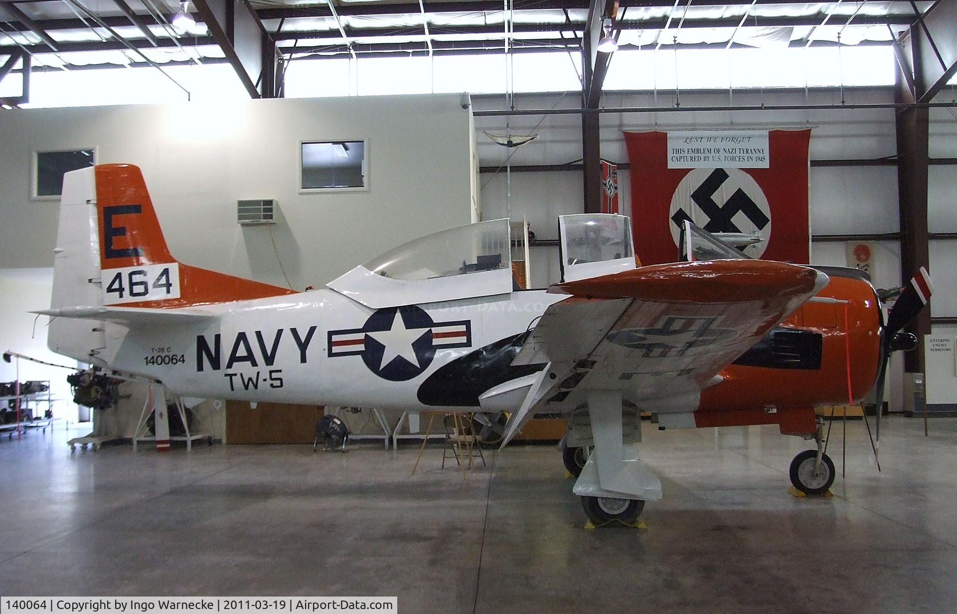 140064, North American T-28C Trojan Trojan C/N 226-12, North American T-28C Trojan at the Pueblo Weisbrod Aircraft Museum, Pueblo CO