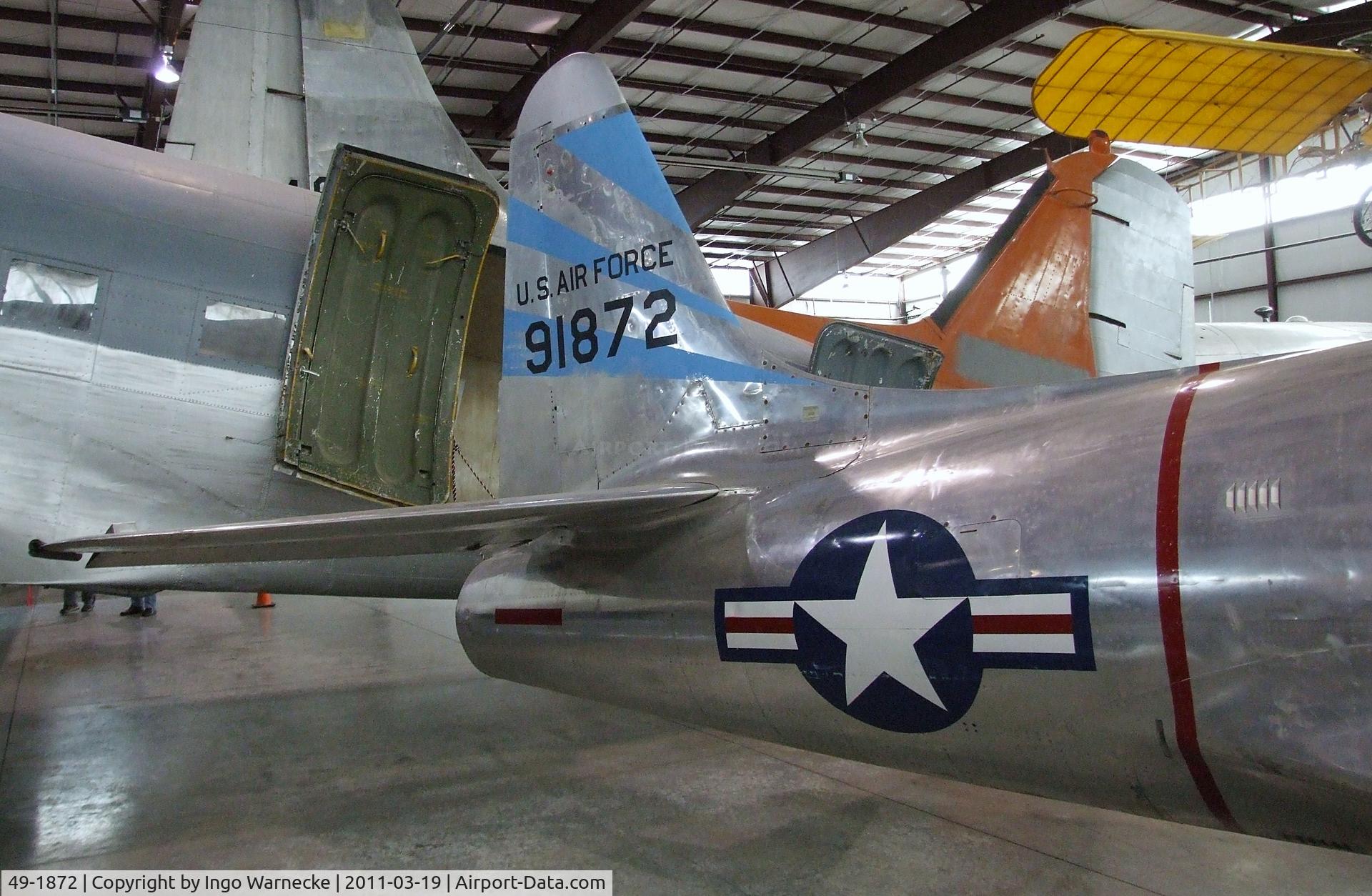 49-1872, 1949 Lockheed P-80C Shooting Star C/N 080-2699, Lockheed P-80C Shooting Star at the Pueblo Weisbrod Aircraft Museum, Pueblo CO