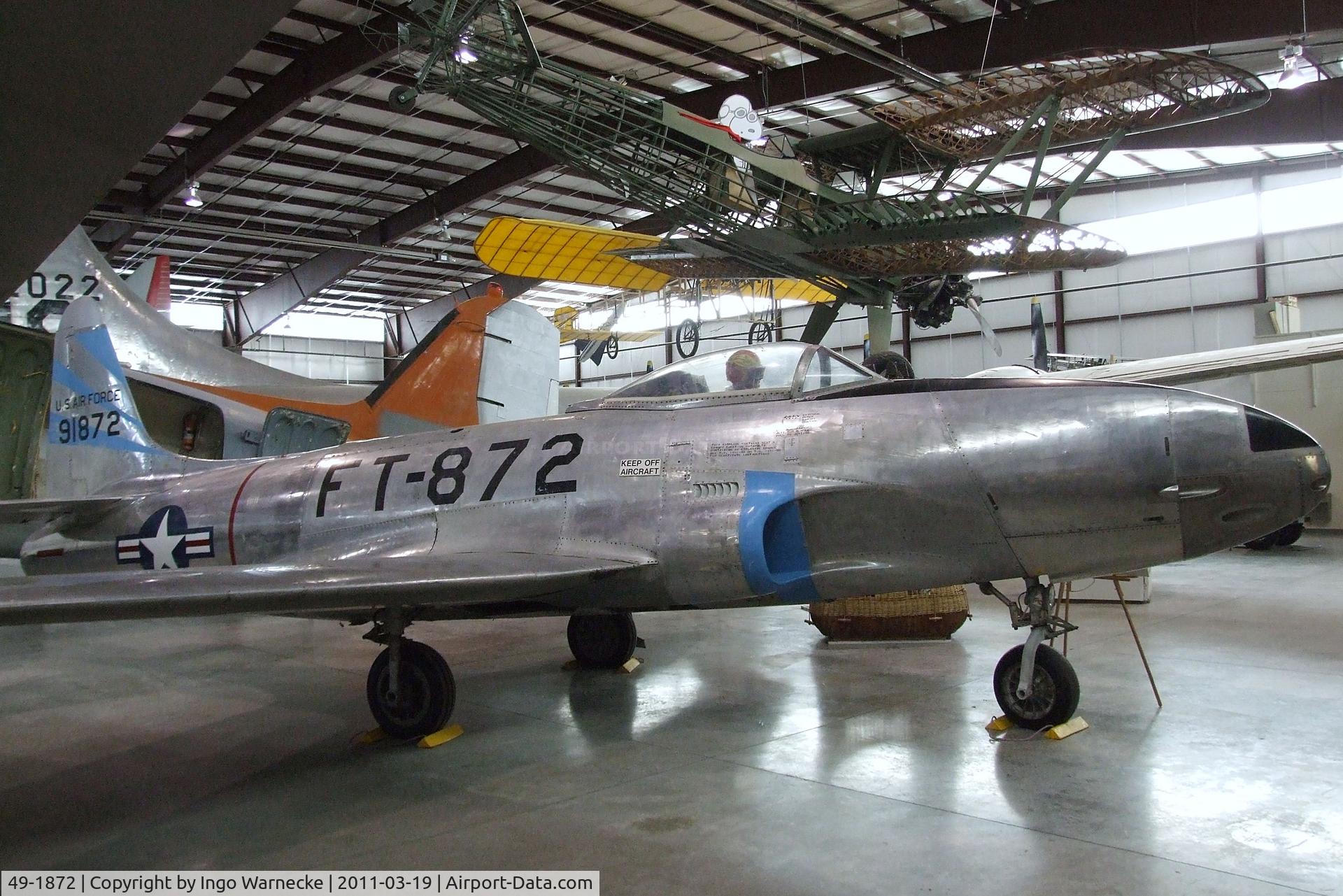 49-1872, 1949 Lockheed P-80C Shooting Star C/N 080-2699, Lockheed P-80C Shooting Star at the Pueblo Weisbrod Aircraft Museum, Pueblo CO