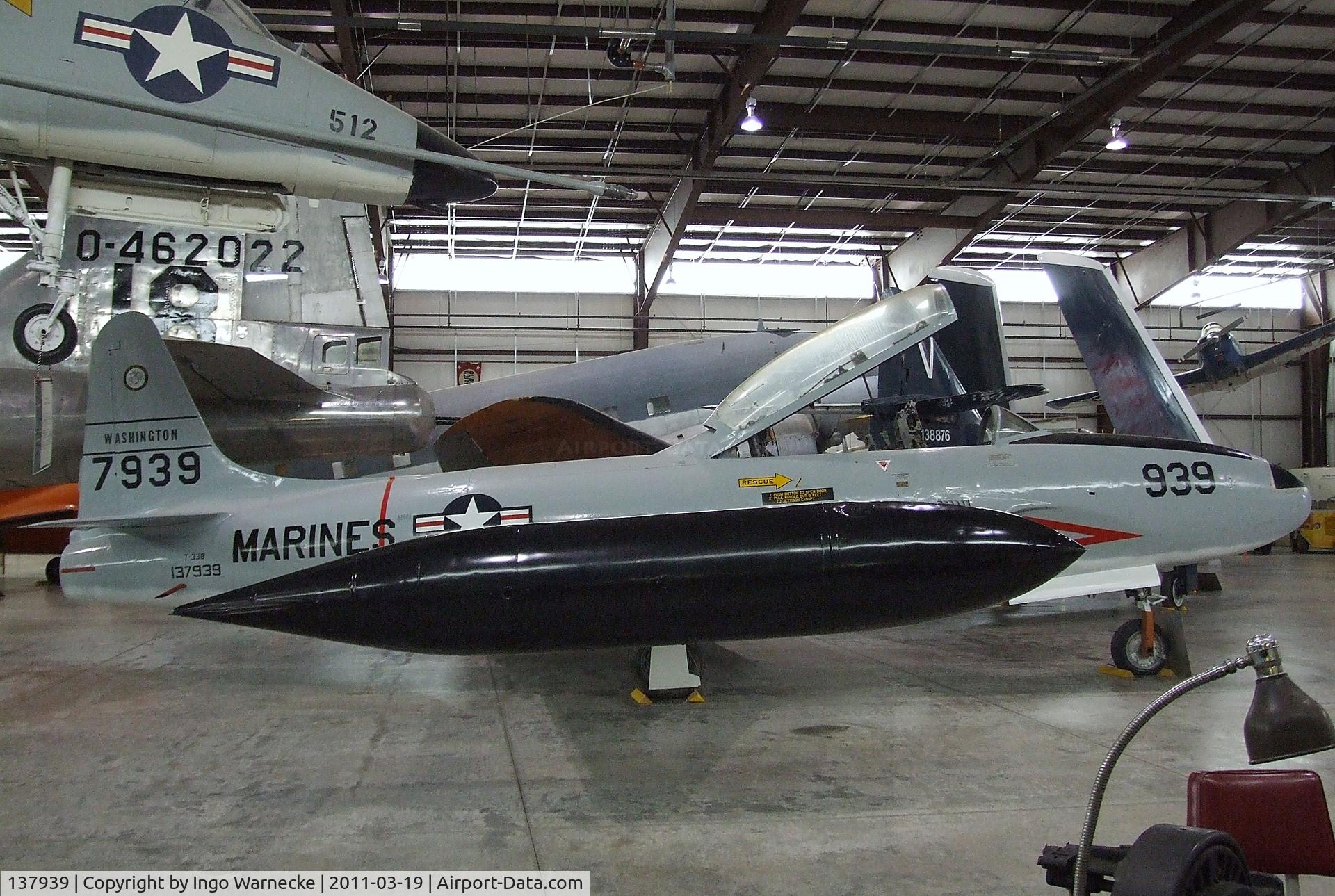 137939, Lockheed T-33B Shooting Star C/N 137939, Lockheed T-33B at the Pueblo Weisbrod Aircraft Museum, Pueblo CO
