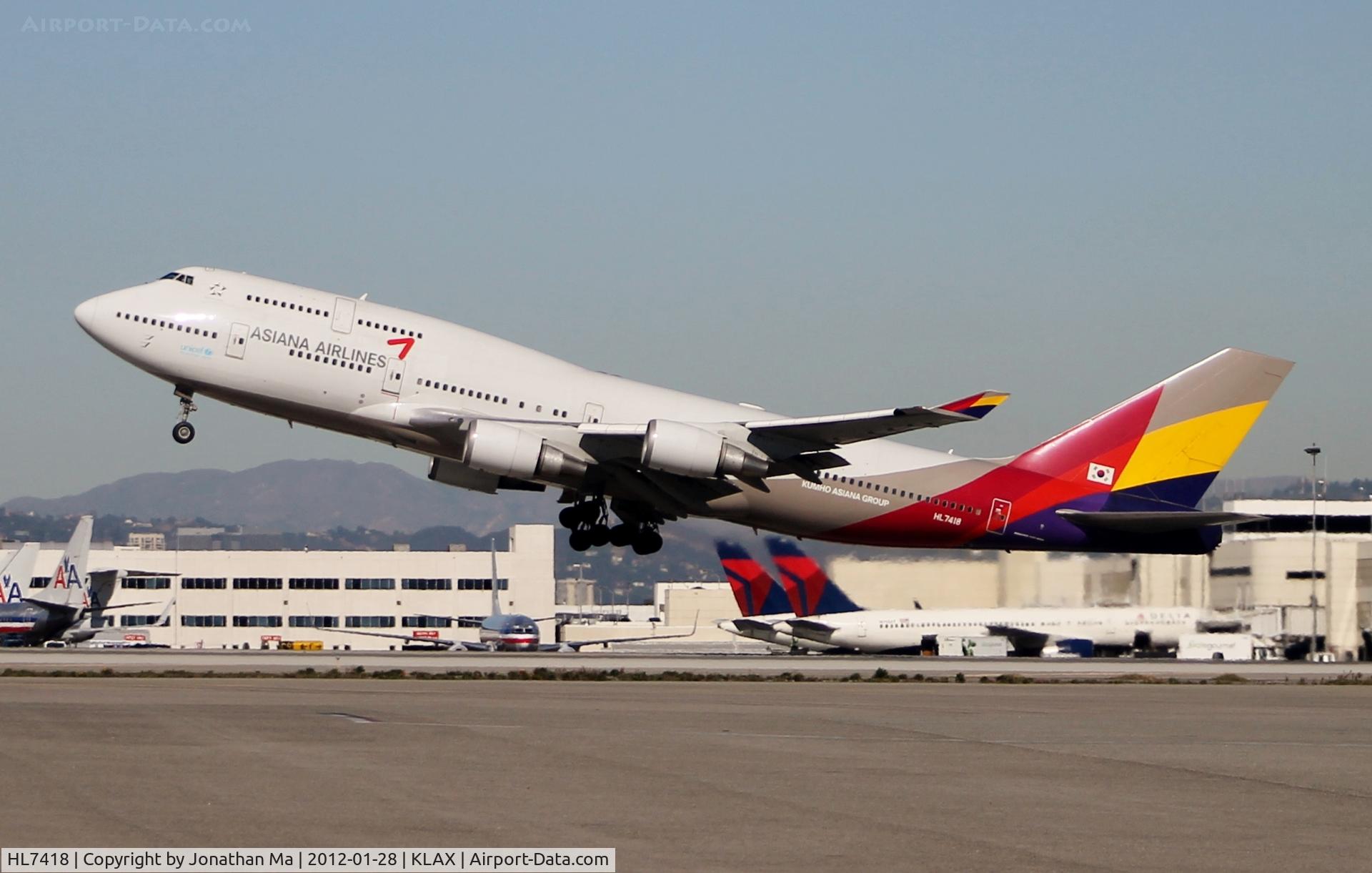 HL7418, 1994 Boeing 747-48E C/N 25780, Taken from the Flight Path Museum