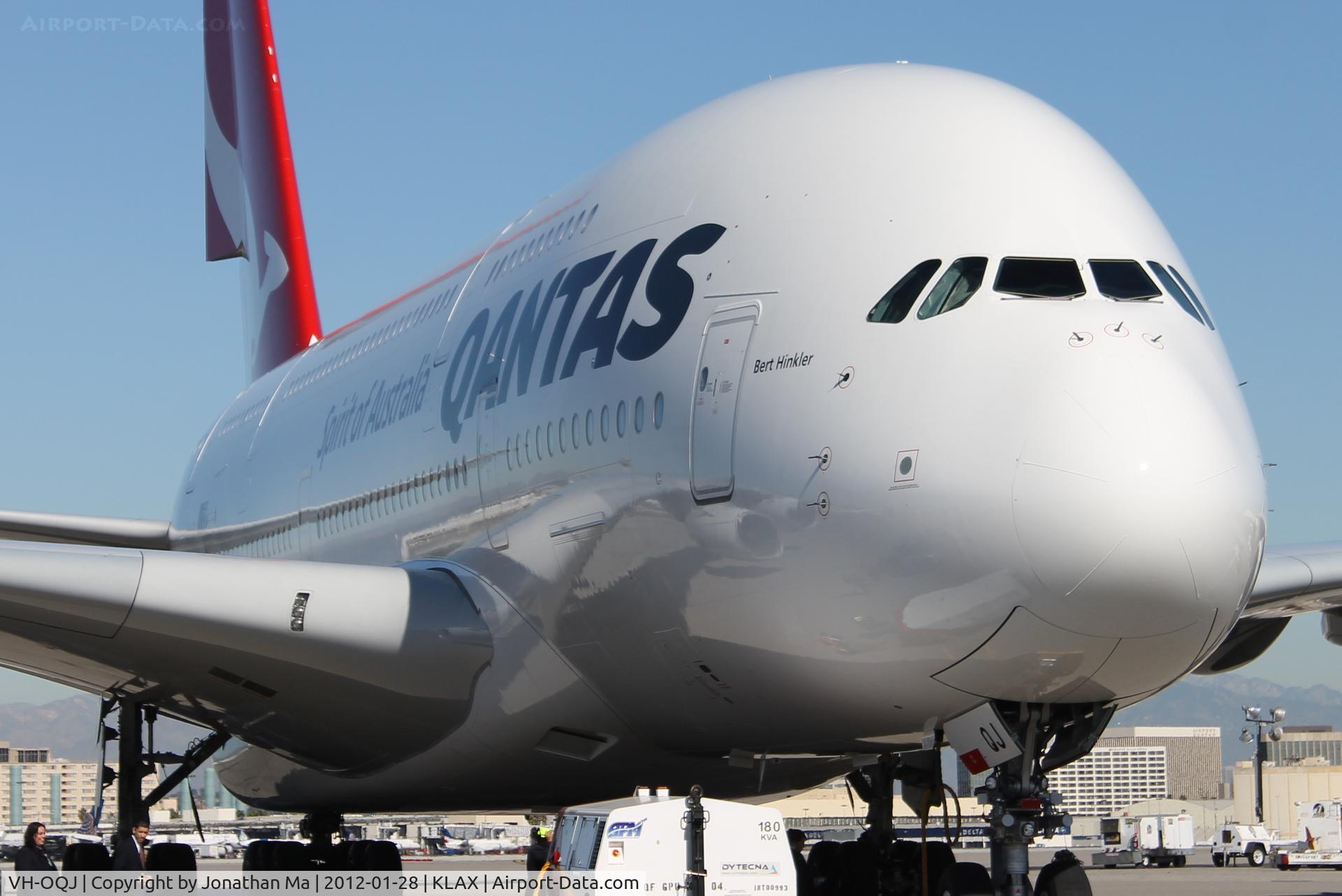 VH-OQJ, 2010 Airbus A380-842 C/N 062, Close up on VH-OQJ