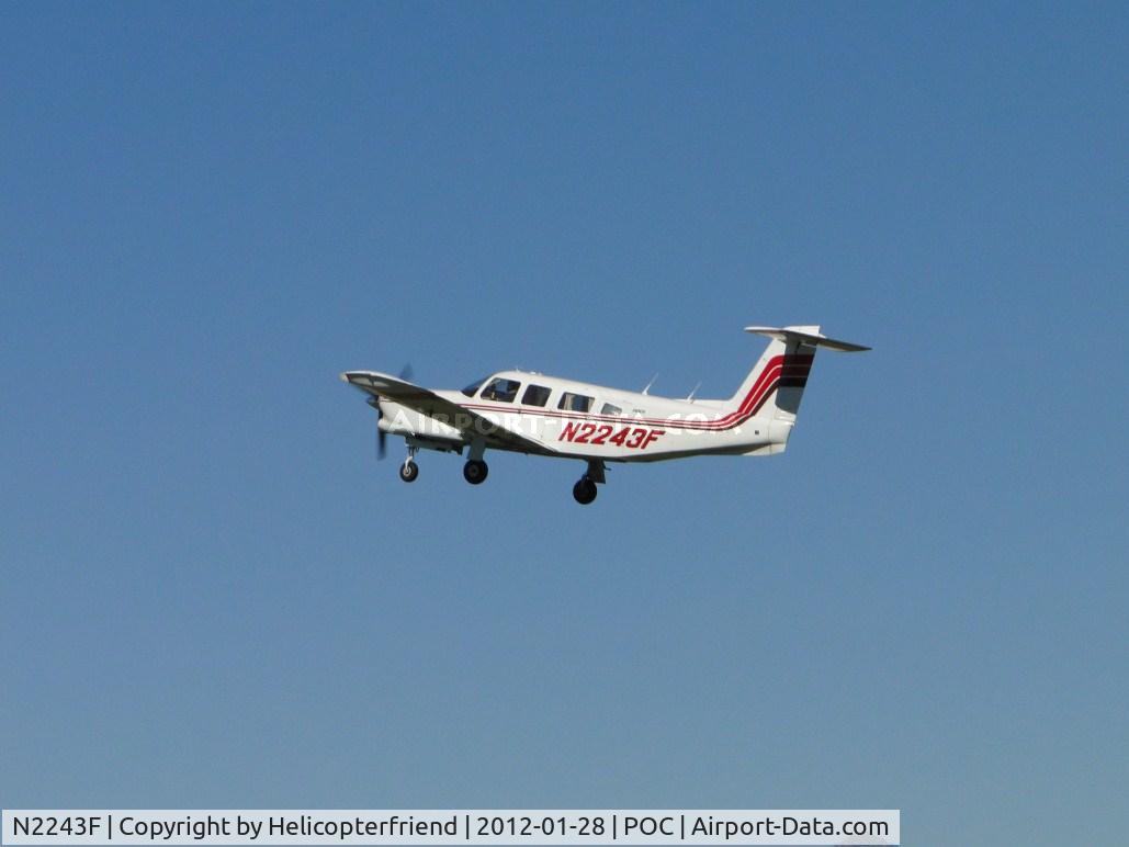 N2243F, 1979 Piper PA-32RT-300T Turbo Lance II C/N 32R-7987071, Airbourne from 26L and climbing out
