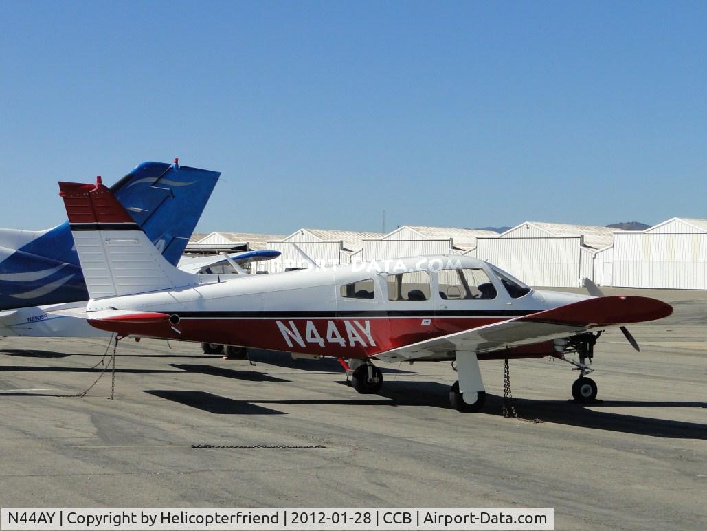 N44AY, 1974 Piper PA-28R-200 Cherokee Arrow C/N 28R-7535012, Parked at Foothill Sales & Service parking area