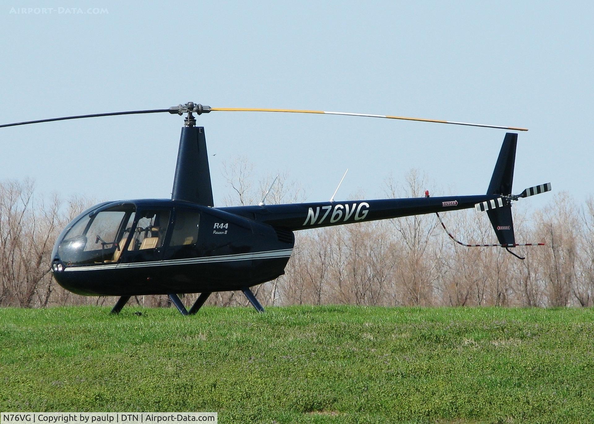N76VG, 2008 Robinson R44 Raven II C/N 12127, At Downtown Shreveport.